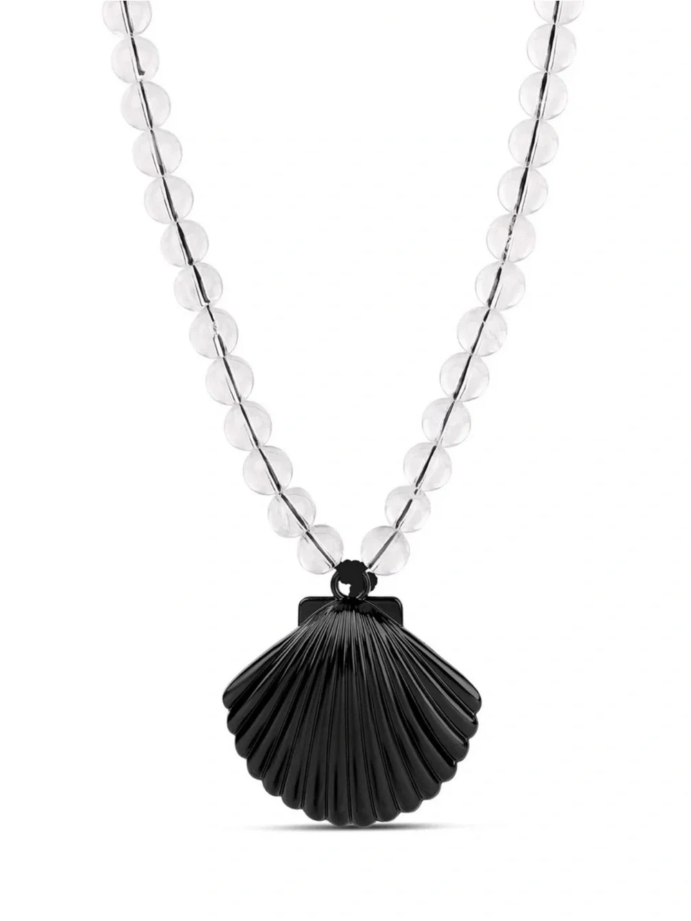 Midnight Beaded Shell Necklace NEW